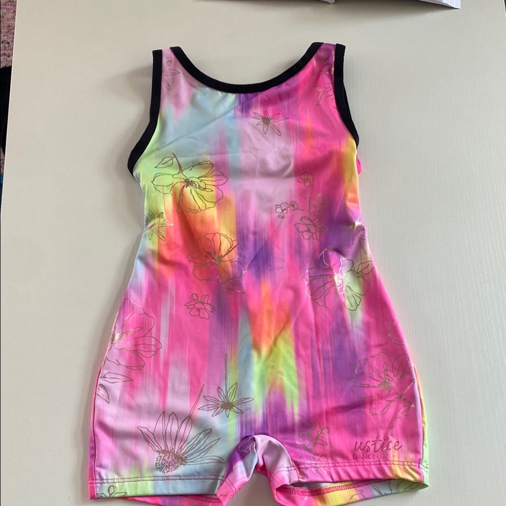 Justice Multicolor Floral Romper